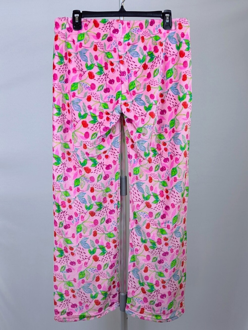 Berkshire Daydream Etta Vee Fleece Lounge Pant Cherries Print Vibrant Pink M NWT - Picture 6 of 9